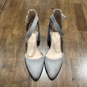 Lulus Gray Heels, Size 7
